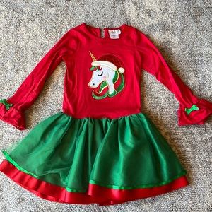 Unicorn Christmas Dress